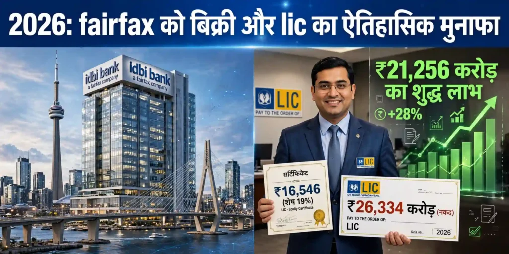 idbi 60 percent shares sold to fairfax