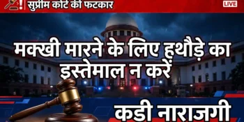 Supreme Court told dont use hammer to kill a fly